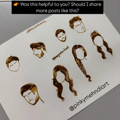 Mastering portraits starts with understanding the details. This practice sheet breaks down different hairstyles for both male and female figures, helping you add variety and realism to your characters.