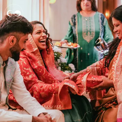 Capturing pure, unscripted joy is what I live for. This beautiful moment from an intimate Roka ceremony reflects the warmth and happiness that I strive to create, ensuring your memories are as heartfelt as the celebration itself.