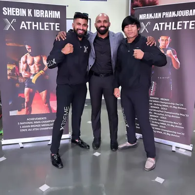 Show time with fellow athletes. The MMA community in India is a strong network, and we are proud to be a central part of it.