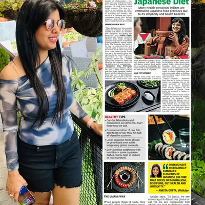 I was honored to be featured in the Deccan Chronicle, sharing my thoughts on how the principles of the Japanese diet, like mindful eating, echo our own desi food wisdom.