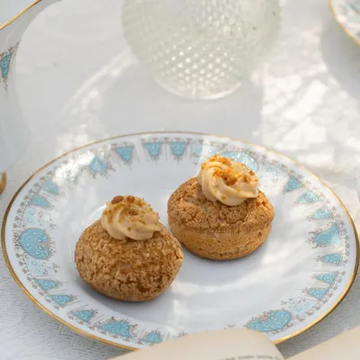 Say hello to my fluffy, creamy Choux Pastries. These delicate puffs are filled with a variety of creams, including Chocolate Hazelnut, Mango & Cream Cheese, and Biscoff.