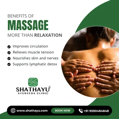 An Ayurvedic massage offers benefits far beyond relaxation. It improves circulation, relieves deep-seated muscle tension, nourishes the skin and nerves, and supports the body's natural lymphatic detox process.