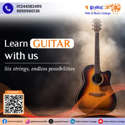 Learn to play the guitar with us, from your first chords to complex solos. Our personalized learning paths are designed for acoustic and electric guitar players of all levels.