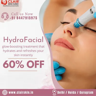 Experience our glow-boosting HydraFacial at an incredible value. This limited-time offer gives you 60% off our signature treatment that hydrates and refreshes your skin instantly.
