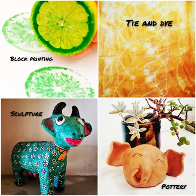 An overview of the activities in our 4-day summer camp for kids. We explore pottery, tie-dye with natural dyes, paper mache sculpture, and block printing.