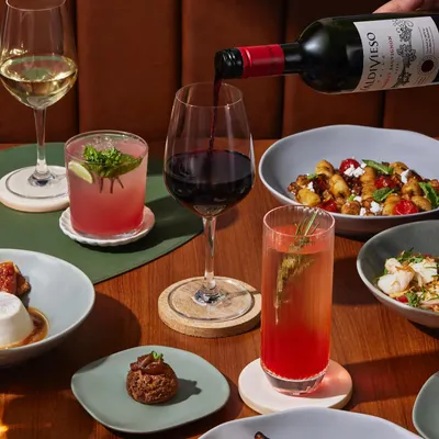 Wine and cocktails are an essential part of the brunch experience at Plats. We offer a curated selection to pair with your meal.