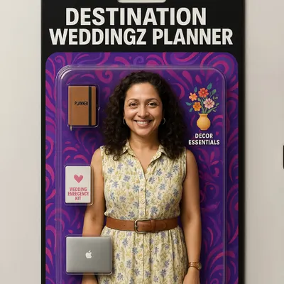 Behind every perfect wedding is a planner with a toolkit. This fun take on the action figure trend shows the essentials that go into making your day unforgettable.