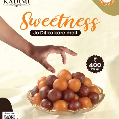 Our Gulab Jamuns are soft, juicy, and melt in your mouth. Made with khoya and soaked in sweet syrup, they are a perfect dessert for any occasion.