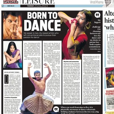 I woke up to this wonderful surprise. An interview in The New Indian Express and The Morning Standard, which reaffirms my faith in my artistic journey. I am grateful for the opportunity to share my story.