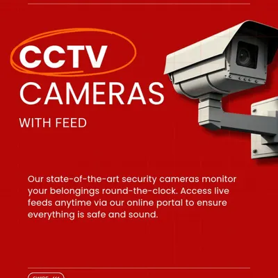 Your belongings are always under my watch. My warehouses are equipped with state-of-the-art CCTV cameras, and you can even access live feeds through my online portal for complete peace of mind.