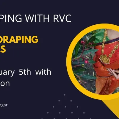 This is the official announcement for my professional saree draping class. Join me to get certified and learn everything from basic self-draping to advanced styling at my studio in Rajajinagar.