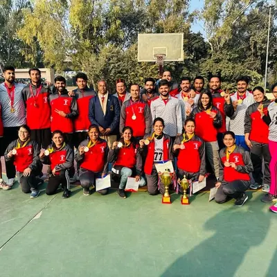 A proud moment for our academy as the Central Secretariat men's team celebrates their victory and the women's team secures third place at the All India Civil Services Basketball Tournament 2022-23. This group shot captures the joy and success that comes from dedicated team play.