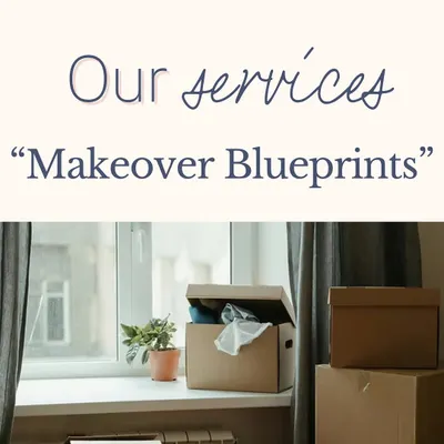 This carousel explains my signature "Makeover Blueprints" package, designed for life's big transitions. Whether you're moving, downsizing, or getting married, I provide a comprehensive service to turn overwhelming spaces into peaceful sanctuaries.