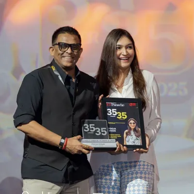 A proud moment, being recognized on stage as part of The Economic Times' 35 Under 35 list. This award is a testament to the hard work and passion that goes into every event I design.