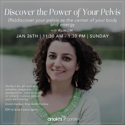 A workshop focused on women's health, inviting you to discover the power of your pelvis. This session is perfect for women at any stage of life, from pregnancy to menopause, who are curious about their well-being.