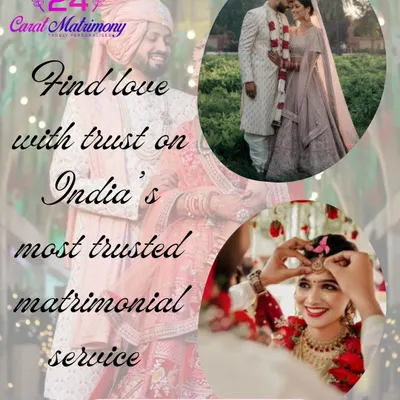 Find love with trust on India's most trusted matrimonial service. This collage represents the variety of happy moments, from candid shots to formal ceremonies, that begin with a trusted match.