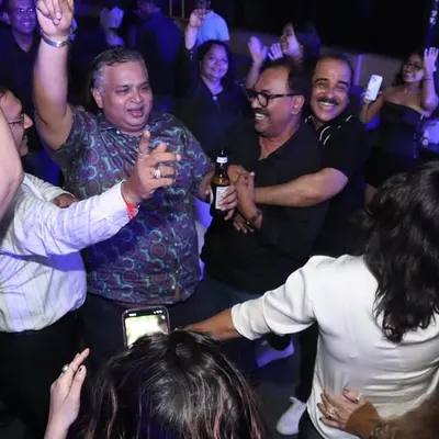 This is what it's all about. Pure joy and celebration on the dance floor as a group of friends lose themselves in the music.