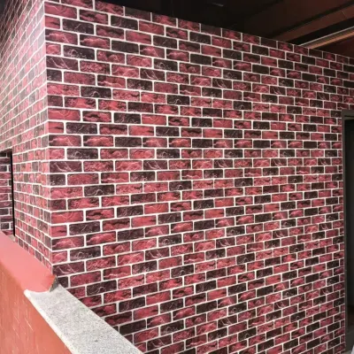 A realistic red brick wallpaper that gives an authentic, industrial look to this exterior-facing wall. My installation ensures the brick pattern aligns perfectly.