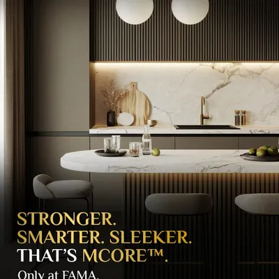 My exclusive M-Core material is the key to a bar that is stronger, smarter, and sleeker. It allows for stunning designs that are also incredibly durable, hygienic, and backed by a 10-year guarantee. This is luxury without compromise.