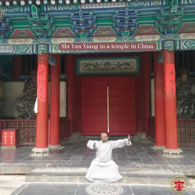 Here I am in a horse stance at a temple in China. Practicing Qigong and Kung Fu at the source of Shaolin connects me to the energy and history of this ancient art.