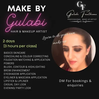 My two-day, six-hour personal makeup course is designed to take you from beginner to confident. We cover everything from basic skincare and foundation matching to creating a full evening look.