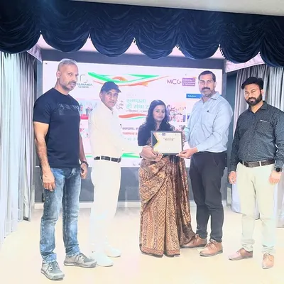 A proud moment for our community as we receive a certificate of felicitation from the Municipal Corporation of Gurugram (MCG). This recognition acknowledges our significant contributions to the city's environmental well-being.