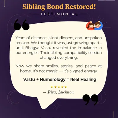 This is why I do what I do. Riya's story shows how aligning sibling energies through a Vastu and Numerology compatibility session restored peace and connection in her family. It’s not magic, it’s about correcting energetic imbalances to heal relationships from the root.