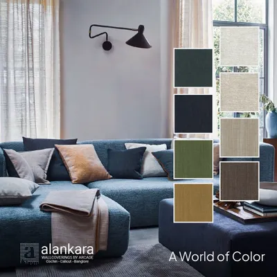 A world of color from the Melford & Maycott collection. These versatile fabrics, with their subtle iridescent glow and rich hues, are perfect for both drapes and upholstery.