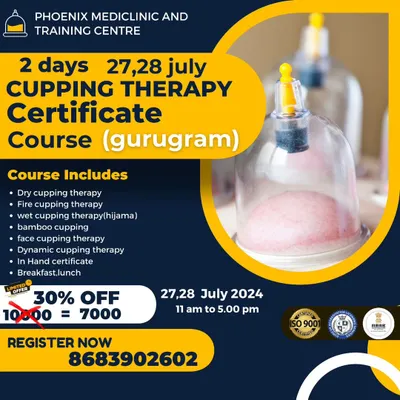 This poster for my two day cupping therapy certificate course outlines the comprehensive curriculum we cover. It is designed to give you ample time to practice each technique, from Hijama to fire cupping, and leave fully prepared.