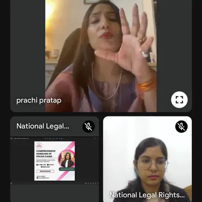 Leading a virtual session on the comprehensive handling of POCSO cases for the National Legal Rights Consortium. My discussion focused on the practical challenges and legal nuances of the POCSO Act to ensure justice for child victims.