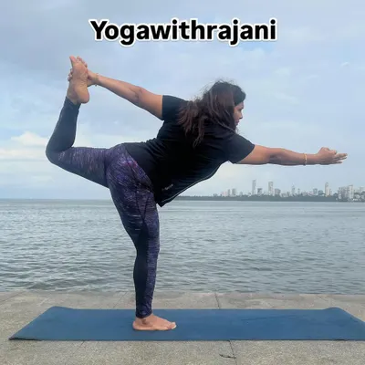 Here I am demonstrating Natarajasana (Lord of the Dance Pose) by the sea. This balancing pose improves focus and strengthens the legs and core. My course will help you build the stability needed for such asanas.