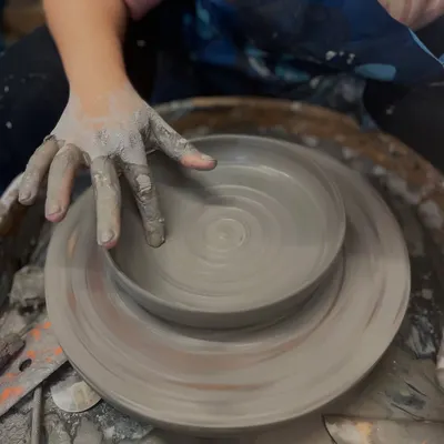 A close-up of the process. Messy hands, happy heart! This is what it's all about.