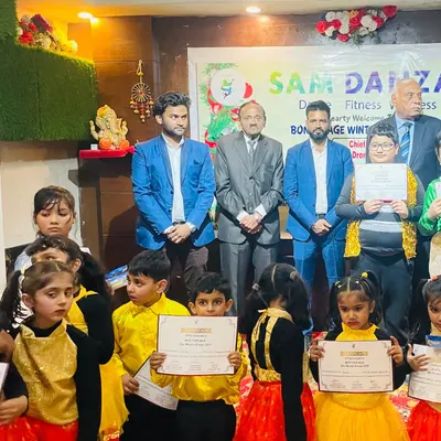 A proud moment from our 'Winter Event 2023' as our young students receive their performance certificates. We believe in acknowledging every child's effort.