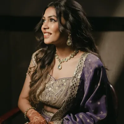 Officially off the market. This was the look I created for my own engagement ceremony. I wanted something that felt like me: soft, glowing, and timeless.