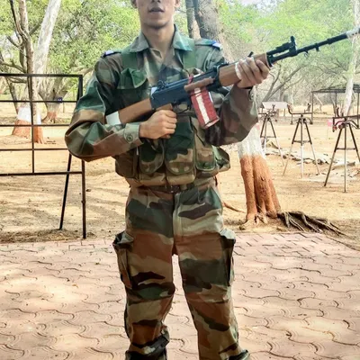 The ultimate achievement. My student Rajat Kashyap in his Indian Army uniform, a position he earned through the sports quota thanks to his karate excellence. This is what we build.