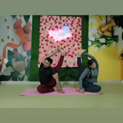 A beautiful partner yoga pose that requires mutual support and flexibility. Practicing with a partner can help you go deeper into stretches than you might on your own.