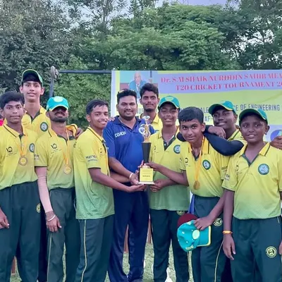 Winners of the All India U-17 T20 Tournament in Chennai. A significant achievement for our boys, showcasing their talent on a national stage.