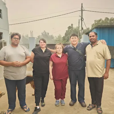 Collaboration is key to our success. Here is our team with the skilled veterinarians from Project DOBRO after a successful five day camp where they performed 60 surgeries, including sterilizations and tumor removals.