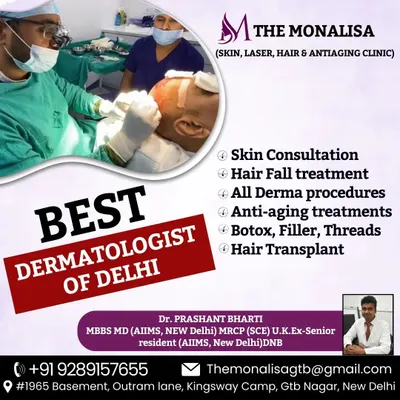 We are proud to have the best dermatologists in Delhi on our team, like Dr. Prashant Bharti. His senior residency at AIIMS and MRCP from the UK ensure you receive expert care.