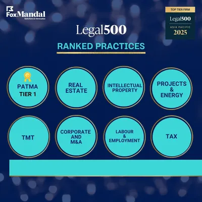 Our firm's practice areas, including Intellectual Property and PATMA (Tier 1), have been ranked by Legal500. This demonstrates our broad and deep expertise across multiple legal domains.
