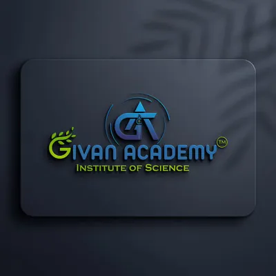 The official logo of Givan Academy, Institute of Science. The leaf represents growth and our connection to natural sciences, while the upward arrow symbolizes our commitment to every student's progress.