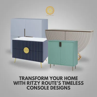 Transform your home with my timeless console designs. This image showcases a collection of custom sideboards and consoles I've designed, each with a unique personality, from modern minimalist to bold and artistic.