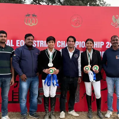 A great team effort at the Junior National Equestrian Championship 2024. Our riders Yug Shokeen and Reya Gupta won the Team Silver medal in Eventing, with Yug also taking home an individual silver.