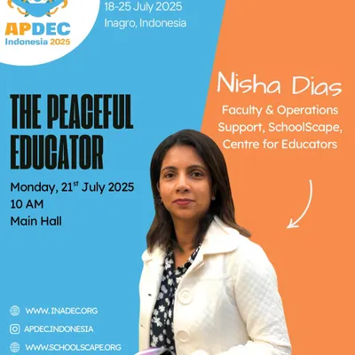 Our faculty member, Nisha Dias, presenting at the Asia-Pacific Democratic Education Conference (APDEC) in Indonesia. We believe in creating learning environments that honor each child's individuality.