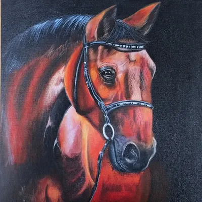 This incredible realism painting of a horse is the result of two months of meticulous work by our student, Sahil. He hand-painted every detail without tracing, focusing on muscle structure and light to achieve this level of authenticity.