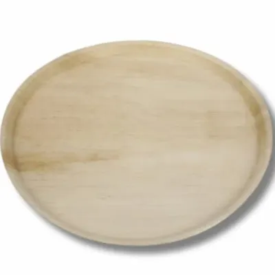 Our round areca palm leaf plate is a simple, elegant, and completely biodegradable alternative to plastic or paper plates. It's sturdy enough to hold any meal, making it a responsible choice for catering, events, and restaurants.