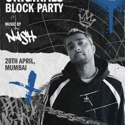 The official poster for my performance at the Adidas Originals Block Party in Mumbai. It was an honor to provide the soundtrack for such a cool event.