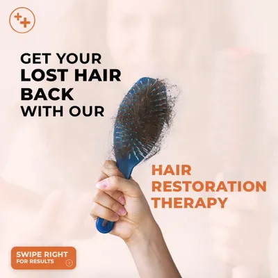 Don't let hair loss hold you back. Our hair restoration therapies offer a non-invasive solution to stimulate natural growth and revitalize thinning areas, helping you regain a full, lush head of hair.