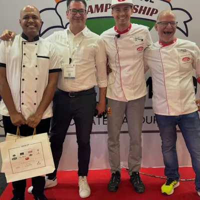 A proud moment with fellow chefs and judges at the All India Pizza Championship in Noida. Competing at this level was an incredible experience.