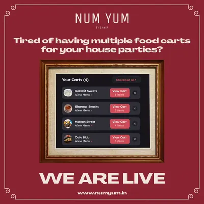 Are you tired of juggling multiple food carts and delivery apps for your house parties? I've created a single, seamless solution for luxury dining at home. We are live and ready to serve you.